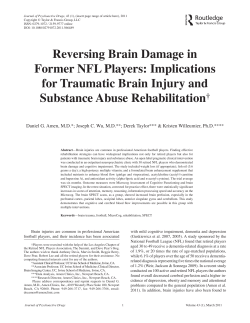 Reversing Brain Damage in Former NFL Players