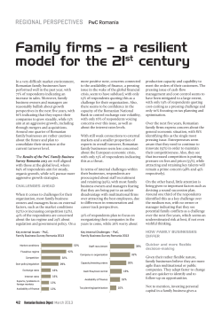 Family firms &ndash; a resilient model for the 21st century