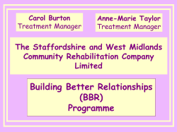 Building Better Relationships (BBR) Programme