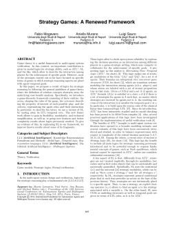 Strategy Games: A Renewed Framework