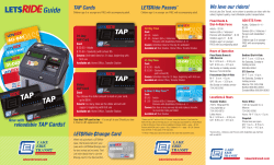 LET$Ride Passes* TAP Cards LET$Ride hange