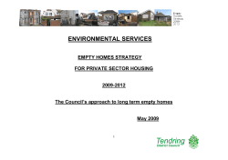 Empty Homes Strategy - Tendring District Council