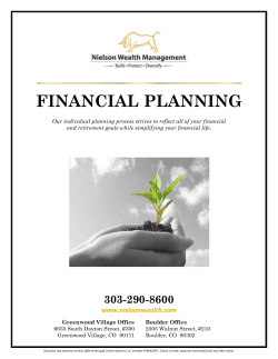 Financial Planning Brochure