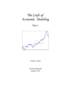 The Craft of Economic Modeling, Fourth Edition