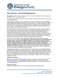 Field Associate &ndash; Demand Side Management