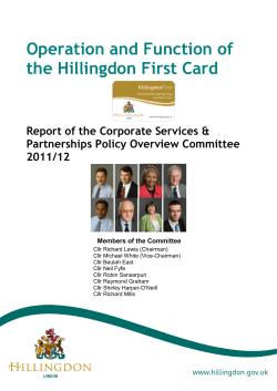 Operation and Function of the Hillingdon First Card