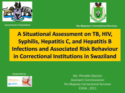 A Situational Assessment on TB, HIV, Syphilis