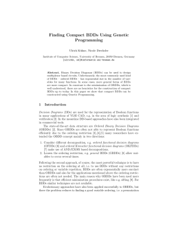 Finding Compact BDDs Using Genetic Programming