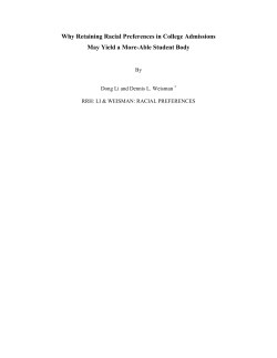 Racial Preferences - Kansas State University