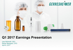 Q1 2017 Earnings Presentation