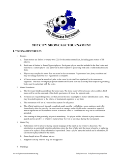 Tournament Rules - South Bronx United