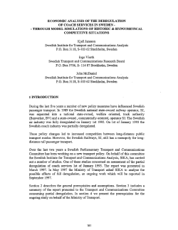 ECONOMIC ANALYSIS OF THE DEREGULATION COMPETITIVE