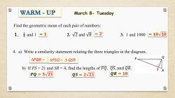 9-4 Similarity in Right Triangles Real &ndash; World