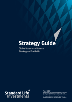 GARS Strategy Guide - Standard Life Investments