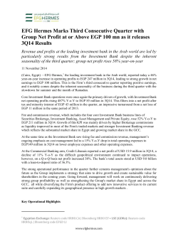 EFG Hermes PR 3Q2014 Earnings_English