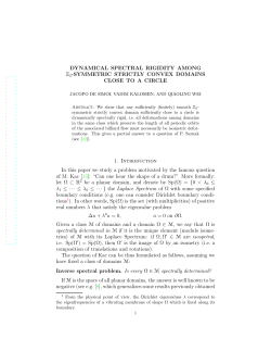 symmetric strictly convex domains close to a circle