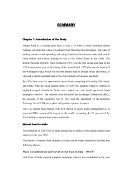 Organisational Structure of Mutual Fund In India
