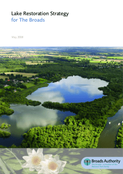 Lake Restoration Strategy for The Broads