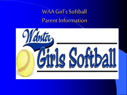 2003 WAA Girl`s Softball Parent Information Night