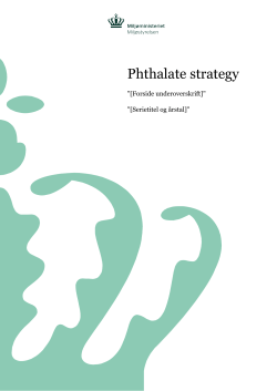Phthalate strategy - The Danish Environmental Protection Agency