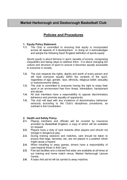 Policies and Procedures