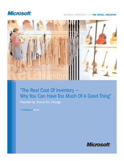 The Real Cost Of Inventory -- Why You Can Have Too