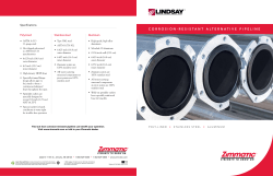 Corrosion-resistant alternative PiPeline