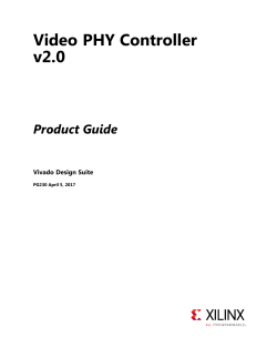 Video PHY Controller v2.0 Product Guide (PG230)