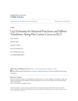 L(p) Estimates for Maximal Functions and Hilbert