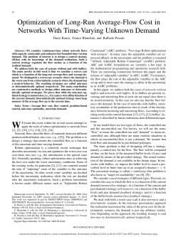 Optimization of Long-Run Average-Flow Cost in Networks