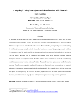 Analyzing Pricing Strategies for Online-Services with Network