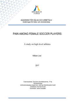 pain among female soccer players