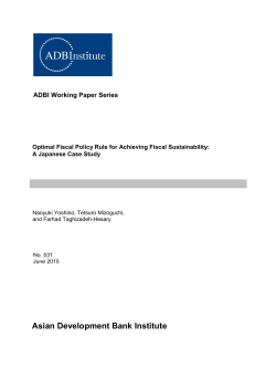 Optimal Fiscal Policy Rule for Achieving Fiscal Sustainability