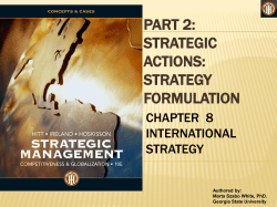 strategic management- chapter eight - FMT-HANU