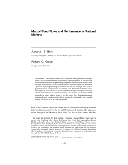 Mutual Fund Flows and Performance in Rational Markets
