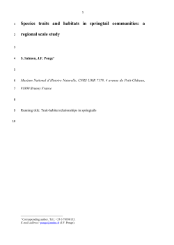 Spatial and taxonomic correlates of species and species trait