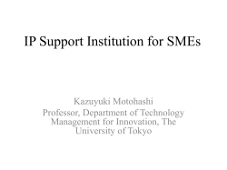 SME Innovation and Entrepreneurship Policy -WIPO