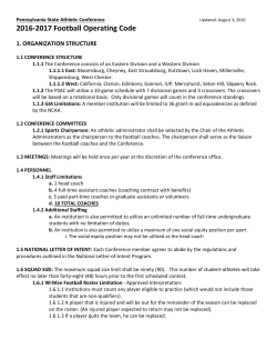 Football - Pennsylvania State Athletics Conference