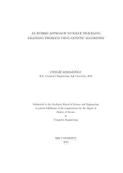 an hybrid approach to solve traveling salesman problem using