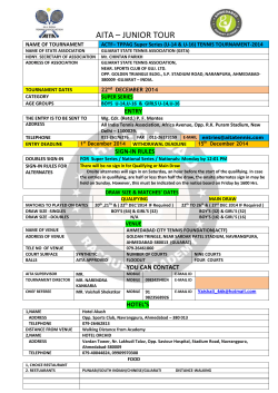 tournament fact - sheet - India Tennis Association