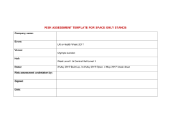 Risk Assessment - UK E Health Week