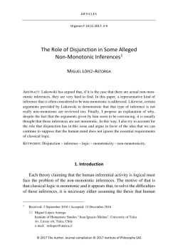 The Role of Disjunction in Some Alleged Non