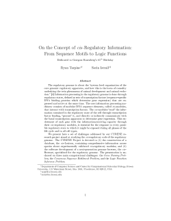 On the Concept of cis-Regulatory Information: From Sequence