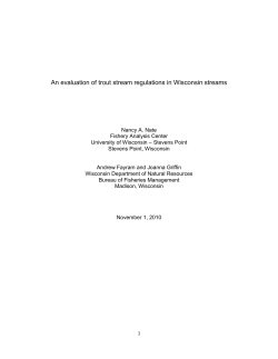 Trout Regulations Evaluation_2_23_2011