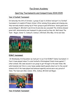 Tournaments 2014-2015