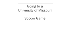 Going to a Mizzou Soccer Game