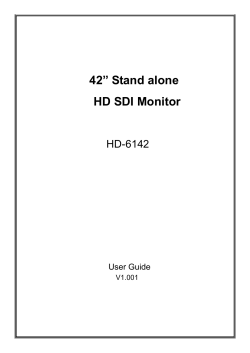 42&rdquo; Stand alone HD SDI Monitor HD