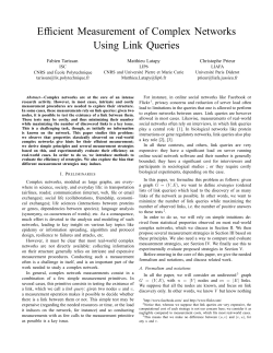 Efficient Measurement of Complex Networks Using Link Queries