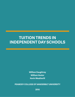 tuition trends in independent day schools