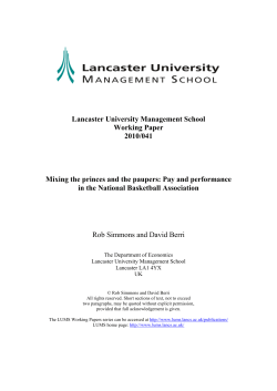 Pay and performance in the Na